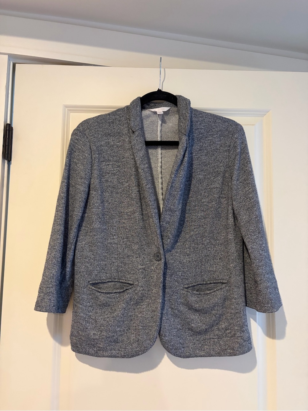 LC Lauren Conrad Heather Gray Knit Blazer